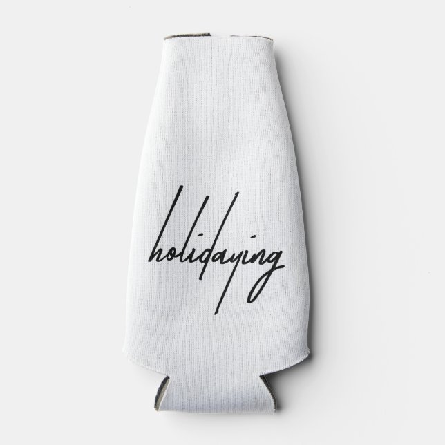 Minimalist “Holidaying” Esthetic Bottle Cooler (Front)