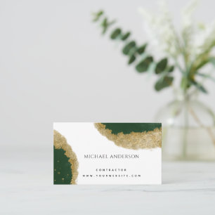 Minimalist Home Building Construction Luxe Busines Business Card