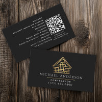 Minimalist Home Building Construction Luxe QR Code