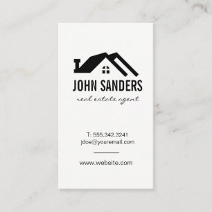Minimalist Home Icon Business Card