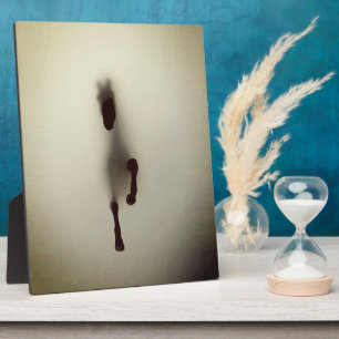 Minimalist Horse Abstract Horse Emerging from Fog Plaque