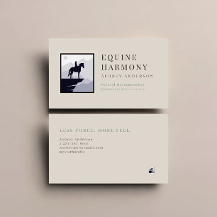 Minimalist Horse Business Card
