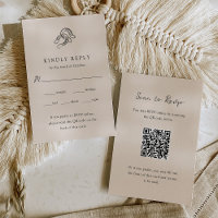 Minimalist Horseshoe Wedding | Meal Choice QR Code