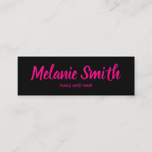 Minimalist / Hot Pink Mini Business Card