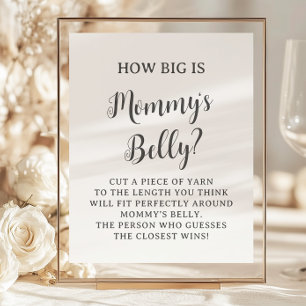 Minimalist How Big is Mummy's Belly Game