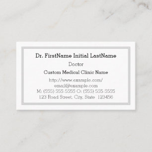 Minimalist, Humble Business Card