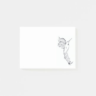 Minimalist Humming Bird Post-it Notes
