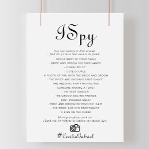 Minimalist I Spy Wedding Game