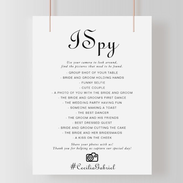Minimalist I Spy Wedding Game (Creator Uploaded)