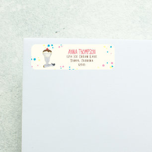 Minimalist Ice Cream Modern Colorful Vanilla