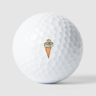 Minimalist Ice cream Party    Golf Balls