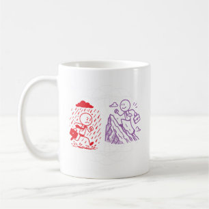 Minimalist Illust From Rain to Sunshine  Coffee Mug