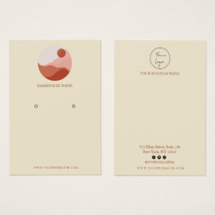 Minimalist Illustration Earring Display Card