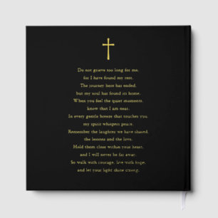 Minimalist In Loving Memory Funeral Guest Book