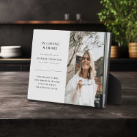 Minimalist In Loving Memory Photo Tribute