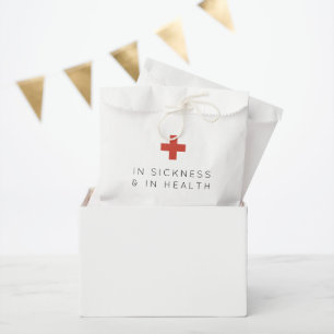Minimalist In Sickness & In Health Hangover Favour Bags
