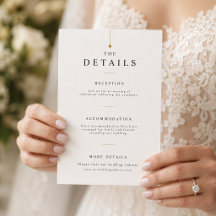 Minimalist Information Enclosure Card