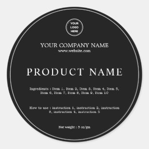 Minimalist Ingredients Instructions Product Label