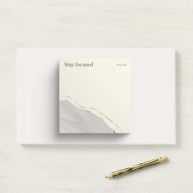 Minimalist Inspirational Post-It Notes | Modern Of (On Desk)