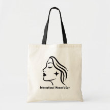Minimalist International Women's Day T-Shirt Tote