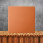 Minimalist Invigorating Orange solid colour Tile<br><div class="desc">Minimalist Invigorating Orange solid colour</div>