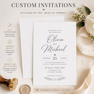 Minimalist Invitation – Elegant Dotted Design