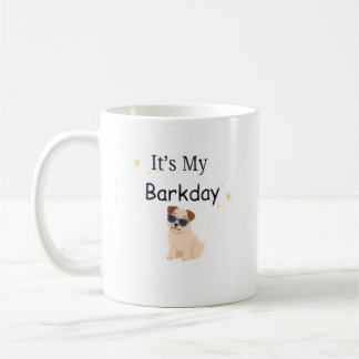 Minimalist It’s My Barkday Dog Mug