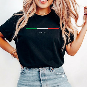 Minimalist Italy Flag Travelling italian vacation T-Shirt