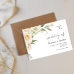 Minimalist Ivory Bliss Wedding Invitation<br><div class="desc">Made for you!</div>