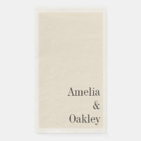 Minimalist Ivory Ecru Black Elegant Wedding Custom