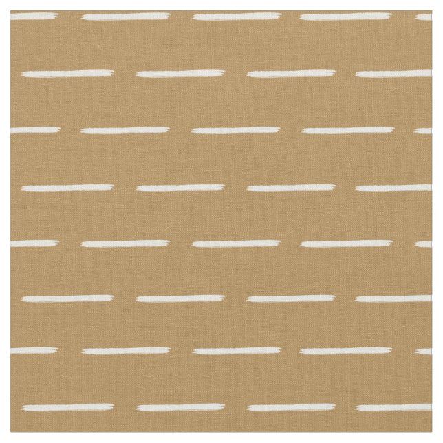 Minimalist Ivory Lines on Dark Grey Orange Fabric (Close Up)
