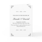 Minimalist Jewish Wedding Program