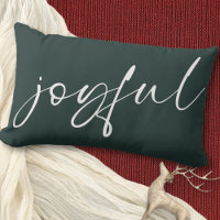 Minimalist Joyful Modern Calligraphy Dark Green