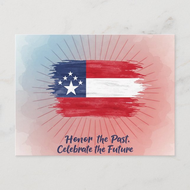 minimalist Juneteenth Postcard (Front)