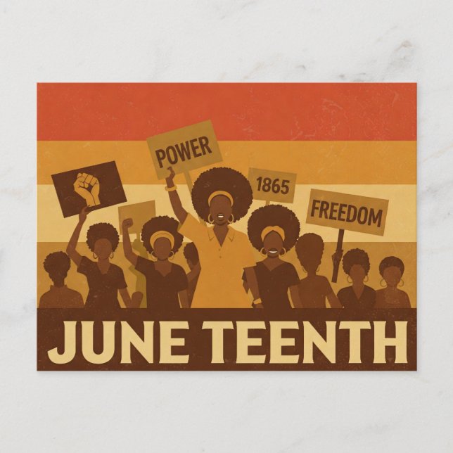 minimalist Juneteenth Postcard (Front)
