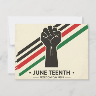 minimalist Juneteenth Postcard