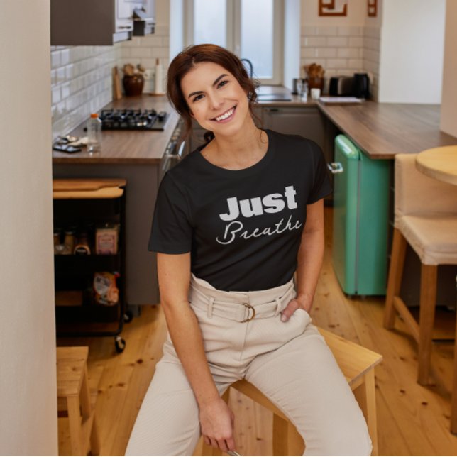 Minimalist Just Breathe T-Shirt (Creator Uploaded)