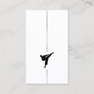 Minimalist Kickboxing - Martial Arts Business Card