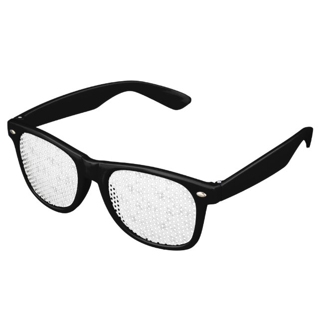 Minimalist Kid's Birthday Pattern Retro Sunglasses (Angled)