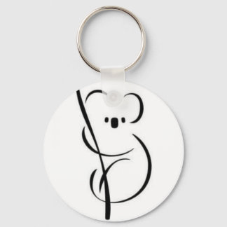 Minimalist Koala Key Ring