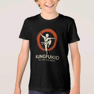 Minimalist Kung Fu Kid Martial Arts Zen T-Shirt De Tri-Blend Shirt