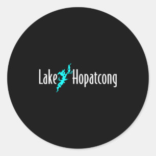 Minimalist Lake Hopatcong - New Jersey Classic Round Sticker