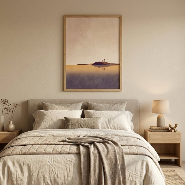 Minimalist Lake Reflection Wall Art for Livingroom (Creator Uploaded)