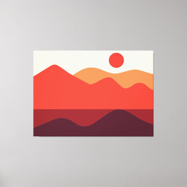 Minimalist Landscape 190821(03) Canvas Print (Front)