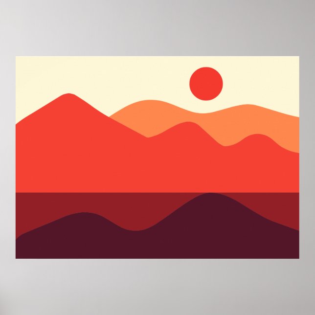 Minimalist Landscape 190821(03) Poster (Front)