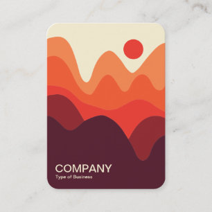 Minimalist Landscape 191021(01) Vertical Business Card