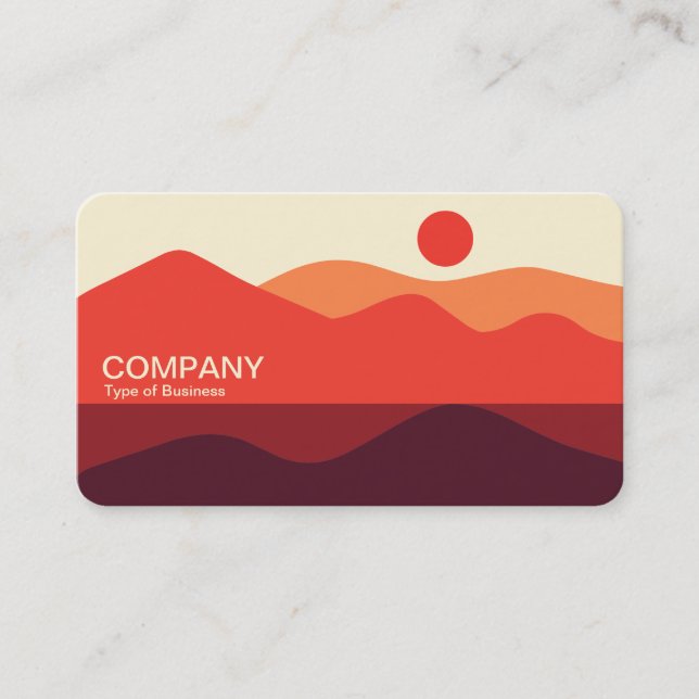Minimalist Landscape 191021(03a) Business Card (Front)