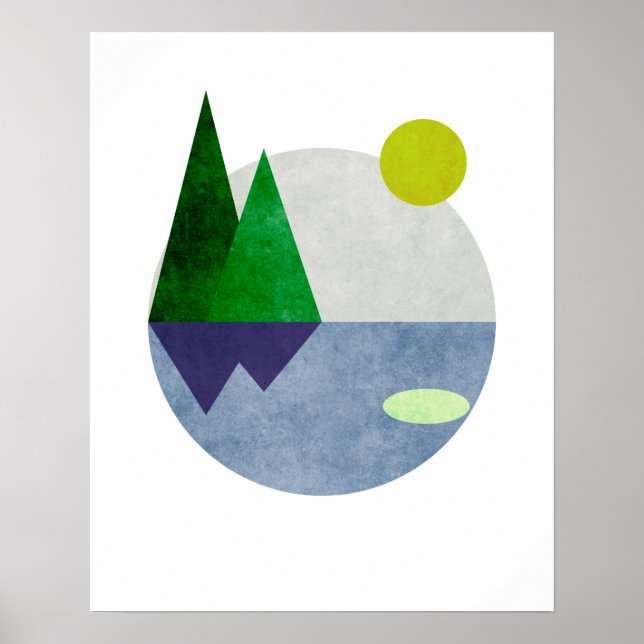 Minimalist Landscape Art Poster (Front)