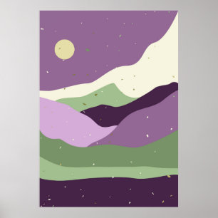 Minimalist landscape poster