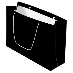 Minimalist Large Black Bag for Special Gifts